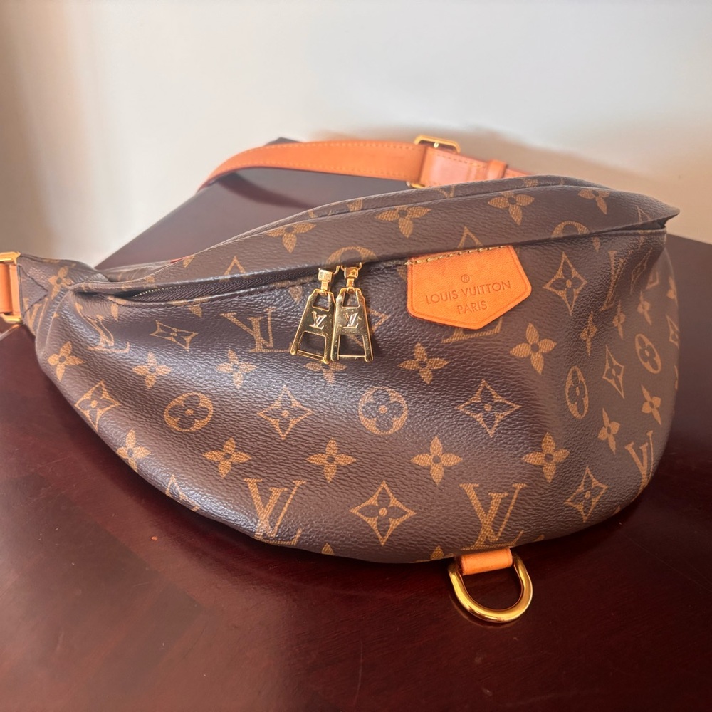 Louis Vuitton Brown and Tan Monogram Crossbody
